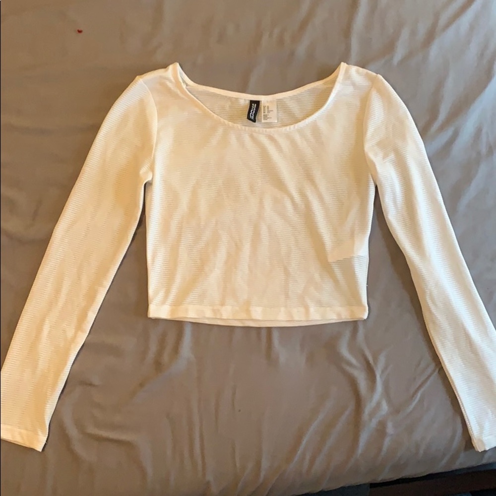 H&M Cropped Long sleeve shirt